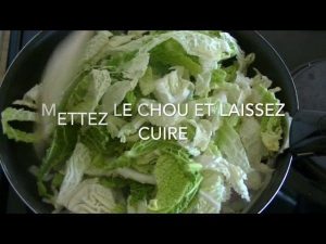 Recette: chou simple et bon