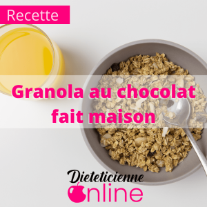 Recette granola au chocolat fait maison
